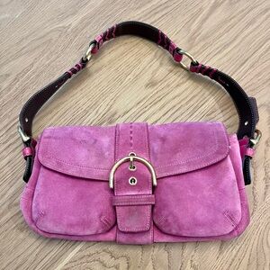 Coach Suede Pink Purse